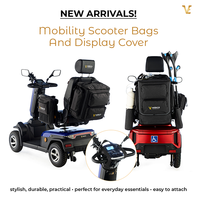 mobility scooter bags for Veleco and other brands' scooters
