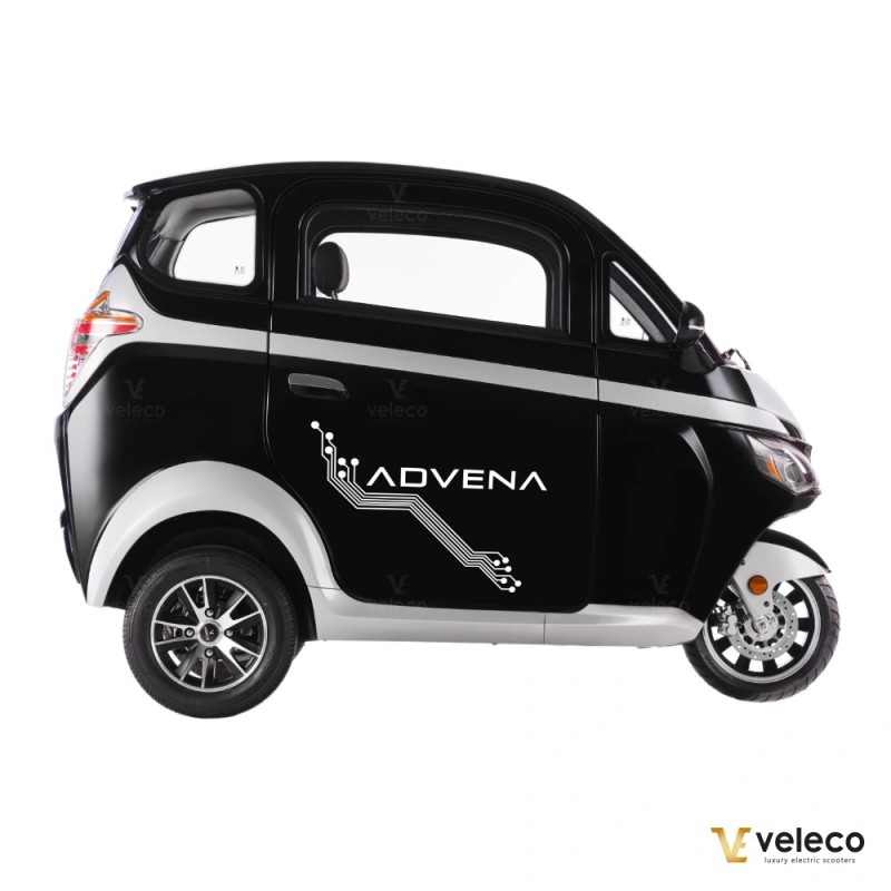 Veleco ADVENA: 2-seater enclosed moped that looks like a car