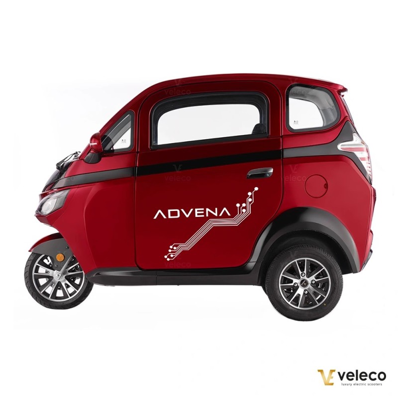 Veleco ADVENA: 2-osobowy zabudowany motorower mini samochód