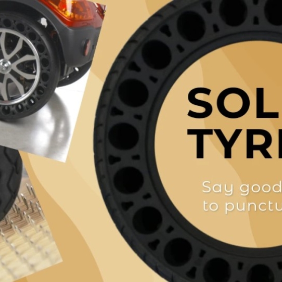 Solid tyres for mobility scooters – what are they?