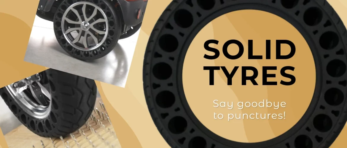solid tyres for Veleco mobility scooters and other similar brands